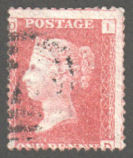 Great Britain Scott 33 Used Plate 72 - ID (2) - Click Image to Close